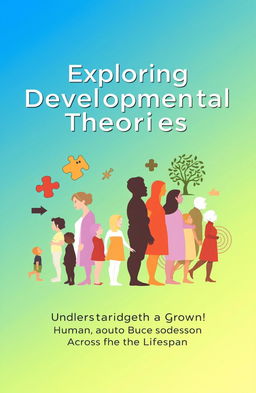 A cover page design that visually represents the theme of developmental theories in psychology