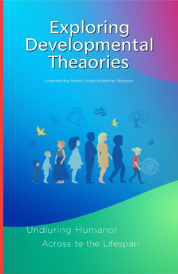A cover page design that visually represents the theme of developmental theories in psychology