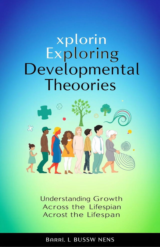 A cover page design that visually represents the theme of developmental theories in psychology