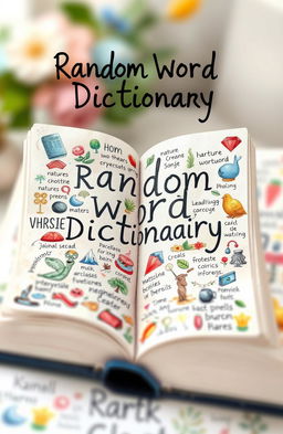 A beautiful, artistic interpretation of a random word dictionary by Konstantin Haas