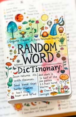 A beautiful, artistic interpretation of a random word dictionary by Konstantin Haas