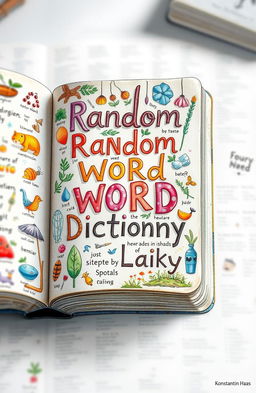 A beautiful, artistic interpretation of a random word dictionary by Konstantin Haas