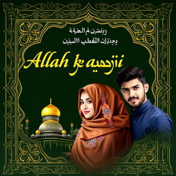 A beautifully designed first page for the novel titled in bold and italic Urdu font "اللہ کے عاشق" (Allah ke aashiq)