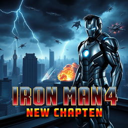 A cinematic teaser for an imaginary 'Iron Man 4: New Chapter'