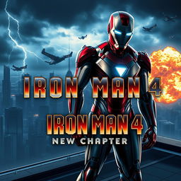 A cinematic teaser for an imaginary 'Iron Man 4: New Chapter'