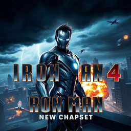 A cinematic teaser for an imaginary 'Iron Man 4: New Chapter'