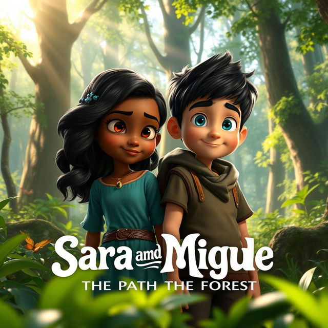 A beautiful scene from the movie 'Sara and Miguel: The Path of the Forest'