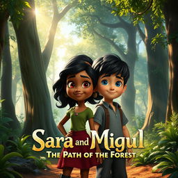A beautiful scene from the movie 'Sara and Miguel: The Path of the Forest'