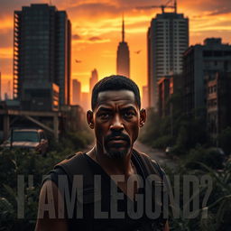 A cinematic scene representing a post-apocalyptic world reminiscent of 'I Am Legend 2'