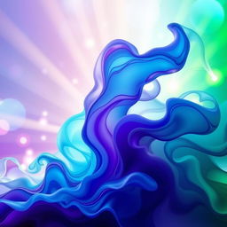 A captivating image of a vibrant, abstract representation of transformation and evolution