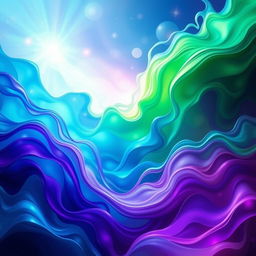 A captivating image of a vibrant, abstract representation of transformation and evolution