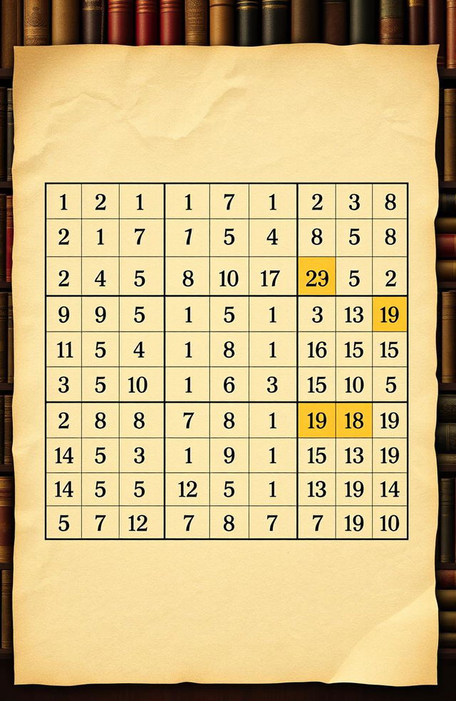 A beautifully arranged Killer Sudoku grid prominently displayed on a textured paper background