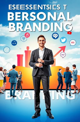 A motivational and inspirational scene depicting the essentials of personal branding for career development