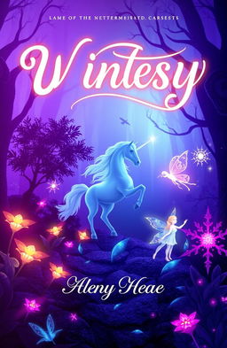 A vibrant and captivating Wattpad book cover featuring a fantasy theme