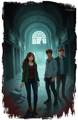 A captivating mystery story featuring a female protagonist alongside her four friends: one woman and three men