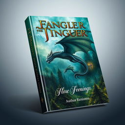 A realistic mockup of a book cover featuring an enchanting fantasy theme