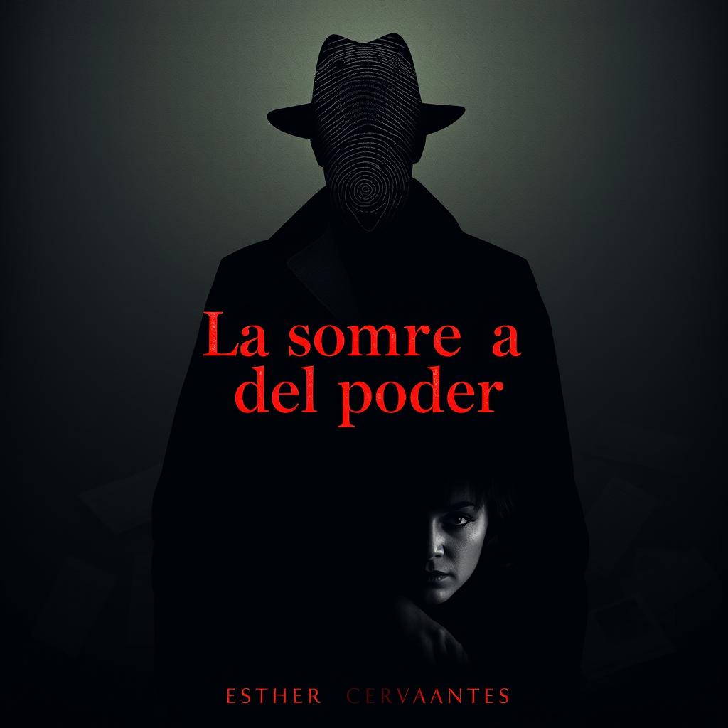 A poster for 'La sombra del poder' set in 1930-1940 Argentina, with a graphic and detective style