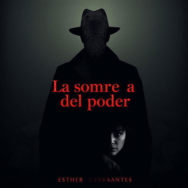 A poster for 'La sombra del poder' set in 1930-1940 Argentina, with a graphic and detective style