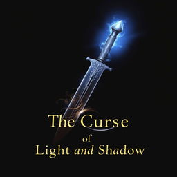 A stunning book cover design featuring a deep black background subtly infused with gradients that evoke depth and contrast, embodying the duality between light and shadow
