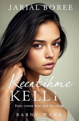 A captivating book cover featuring a young woman with a striking keloid on her jaw, showcasing her beauty and strength