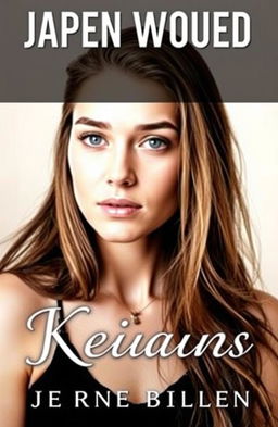 A captivating book cover featuring a young woman with a striking keloid on her jaw, showcasing her beauty and strength