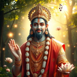 A captivating and divine portrayal of Lord Ram, radiating beauty and tranquility