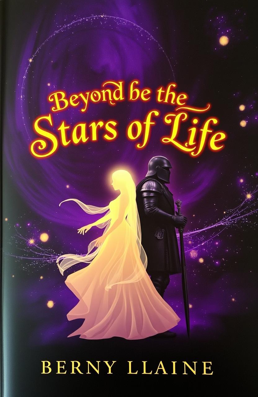 A captivating book cover for 'Beyond the Stars of Life'