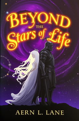 A captivating book cover for 'Beyond the Stars of Life'