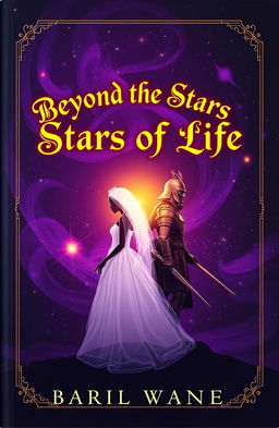 A captivating book cover for 'Beyond the Stars of Life'
