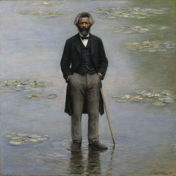 Give me only the back Fredrick Douglass  claude monet