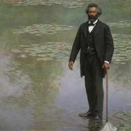 Give me only the back Fredrick Douglass  claude monet