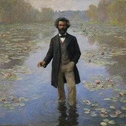 Give me only the back Fredrick Douglass  claude monet