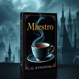 A captivating book cover for a novel titled "Maestro"