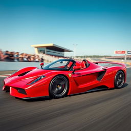 A striking hybrid supercar that combines the iconic design elements of the Ferrari F50 and the LaFerrari