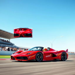 A striking hybrid supercar that combines the iconic design elements of the Ferrari F50 and the LaFerrari