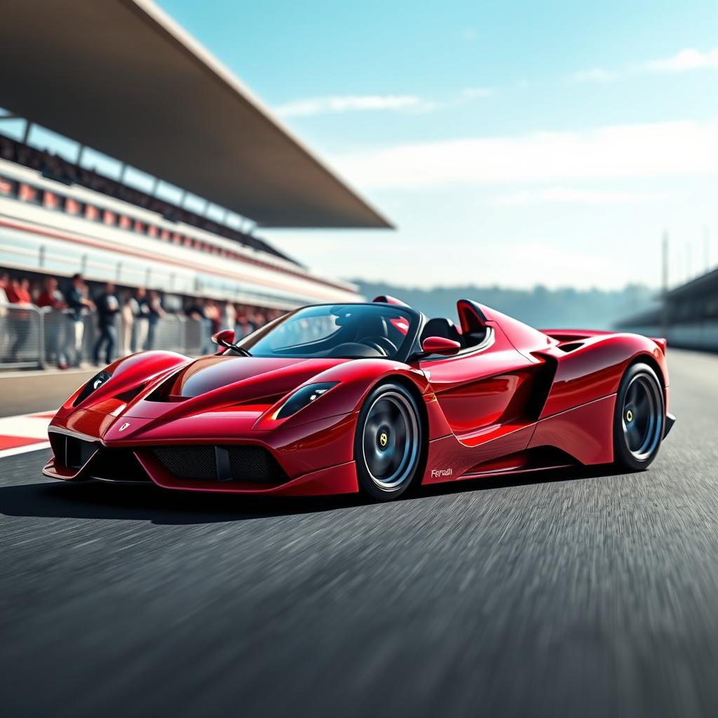 A striking hybrid supercar that combines the iconic design elements of the Ferrari F50 and the LaFerrari