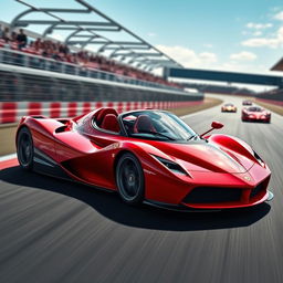 A striking hybrid supercar that combines the iconic design elements of the Ferrari F50 and the LaFerrari