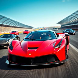 A stunning hybrid supercar design that merges the Ferrari F50 and LaFerrari with the front styling of the McLaren 750S