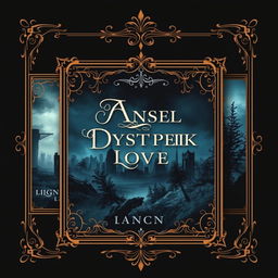 A series of elegant book covers designed specifically for dystopian novels, combining aesthetics of beauty with a dark undertone
