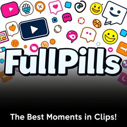 A vibrant and eye-catching YouTube thumbnail for a channel called 'FullPills'