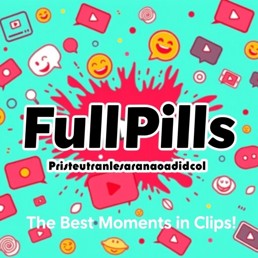 A vibrant and eye-catching YouTube thumbnail for a channel called 'FullPills'