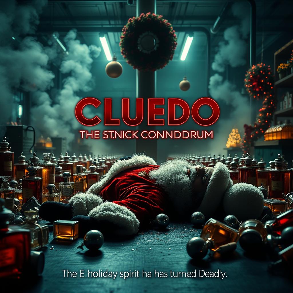 A cinematic poster for the film 'Cluedo: The St