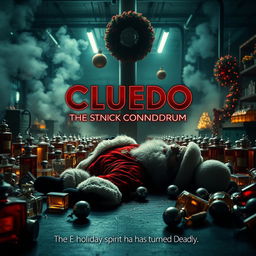 A cinematic poster for the film 'Cluedo: The St