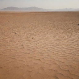 A global desert landscape, devoid of water, under a scorching sun for 30 days.