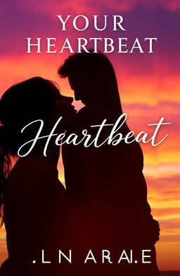 A romantic and captivating book cover featuring a couple in the background, standing closely with a serene expression