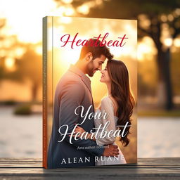 A beautifully illustrated realistic book cover featuring a couple in the background, depicted in a tender moment of intimacy