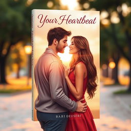 A beautifully illustrated realistic book cover featuring a couple in the background, depicted in a tender moment of intimacy