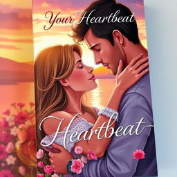 A stunningly illustrated realistic book cover featuring a couple in the background, captured in a loving embrace