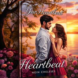 A stunningly illustrated realistic book cover featuring a couple in the background, captured in a loving embrace