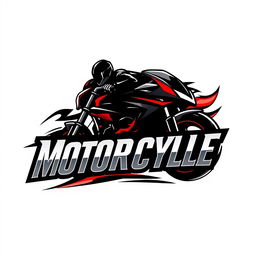A dynamic and modern logo design for a motorcycle brand